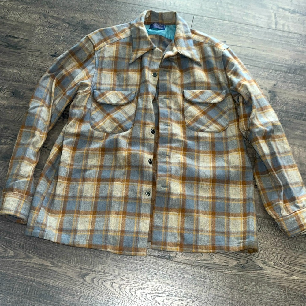 Plaid Button-Up Shirt